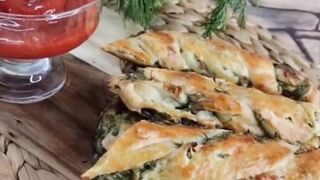 Гриссини с зеленью