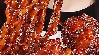 Asmr Mukbang Crazy Spicy Noodles