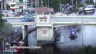 1 killed, 2 others hospitalized after crane section falls from a South Florida high-rise.
