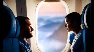 In the rain, the ambience within the aircraft cabin is serene.