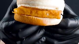 MacDonald Fish Burger | ASMR Mukbang eating