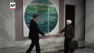 U.S. Treasury Secretary Yellen and Chinese Vice Premier have dinner after three-hour talks.