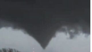 Tornado rips across kanas field amid severe thunderstorm
