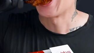 BBQ chicken with sweet chili Sauce | Asmr Mukbang Eating