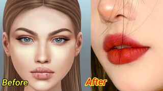 Asmr face makeup animation| asmr real makeup game animation