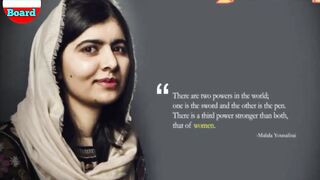 Mulala yousafzai greatest quotes of all time /Noble prize winner 2014