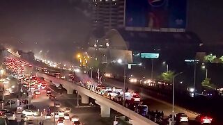 Happy new year 2023 in Islamabad mall firecracker