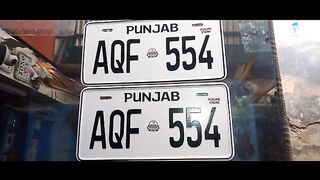 Car Number plate first copy