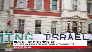 600 lawyers sign letter calling on the UK to stop arms sales to Israel.
