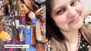Aunty in toy shop# funny aunty # funny video