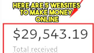 5 website to make money online $100 - $500 a day