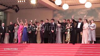Actors and actresses attended the screening of the film ‘Forever Young (Les Amandiers)’ at the 75th annual Cannes Film Festival in Cannes, France