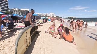 İPANEMA Beach A Beautiful Day Brazil.