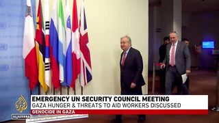 Emergency UN security council meeting_ Gaza hunger & threats to aid workers discussed.