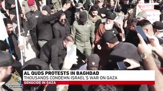 Al Quds protests in Baghdad_ Thousands condemn Israel's war on Gaza.