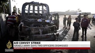 Aid convoy strike_ Israeli army says two officers dismissed.