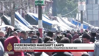 Overcrowded makeshift camps: Displaced Palestinians feel trapped in Rafah