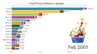 Food Prices Inflation 2001-2023 | Every Month