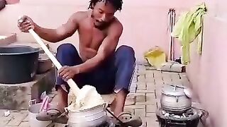 A Cooking man