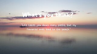 What's you think? Motivation