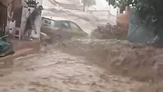 Dangerous : Recent Mountains Floods. Morocco