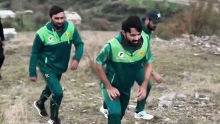 Pakistan Cricket Players Enjoying Their Time at the Kakul Fitness Camp..