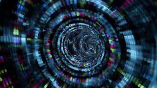 Futuristic Flow Vortex Tunnel