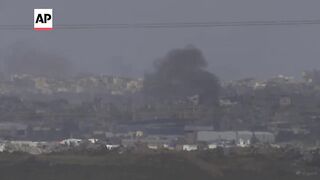 Aid drops in Gaza amid continuing Israeli airstrikes.