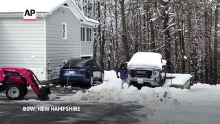 Spring nor'easter leaves hundreds of thousands without power.