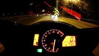 Cbr600rr show on top speed on this video