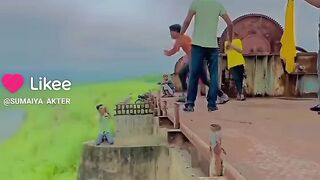 The man is brave