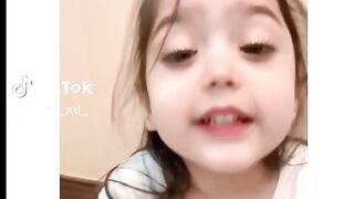 Cute little girl fun with samosa ????
