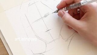 Simple portrait drawing