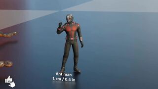 MARVEL Size Comparison _ 3d Animation Comparison (60 fps)