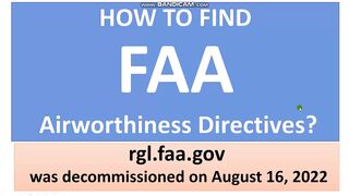HOW TO FIND FAA Airworthiness Directives?