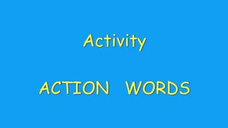 Action words Activity