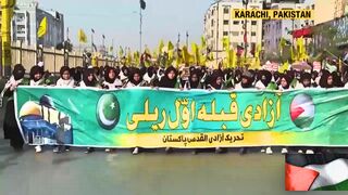 Standing Strong: Global Protests in Solidarity with Palestine on   2024 Int'l Quds Day