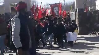 Capt Hussain Shaheed Craigavet College rally is being taken out