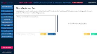 NeuraRephraser Review 2024 -What Is NeuraRephraser All About?