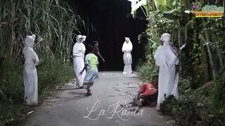 Prank Pocong Massal Fresh Edition || Prank Terbaru Bikin Ngakak || Surrounded by Ghost