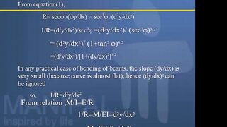 SLOPE AND DEFLECTION IN CANTILEVER BEAM WITH UDL
