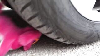 Experiment Car vs M&M ICECREAM vs Watermelon vs Jelly _ Crushing Crunchy & Soft Things by Car.