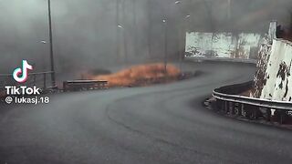 BMW M3 ON ROAD DRIFTING