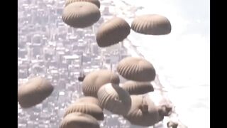 Singapure completed its first airdrop of humanitaeian aid into Gaza #subscribe my channel