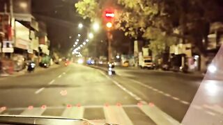 Night out in car