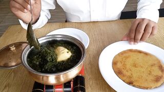 Sarson Ka saag / maki ki Roti.