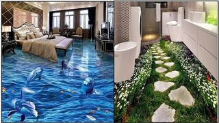 Amazing 3D Floor Wallpaper Collection for Living room, Bedroom and Kitchen (English)