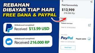 MAKE MONEY ONLINE : Dibayar TIap Hari PAYPAL, SALDO DANA, Cara Mengahsilkan Uang dari Internet, Apk Pengahsil Uang 2024.