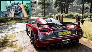 Koenigsegg Agera RS - Forza Horizon 5 Realistic Driving | Steering Wheel Gameplay