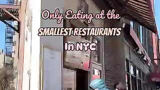 Eating at the smallest restaurant food